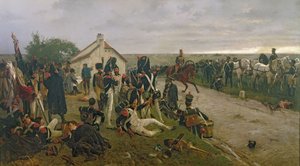 A manhã da batalha de Waterloo: os franceses aguardam as ordens de Napoleão, 1876